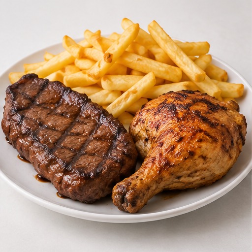 Steak & Chicken with Fries