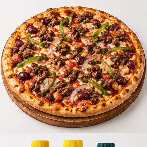 Bean Nyama Deluxe Pizza