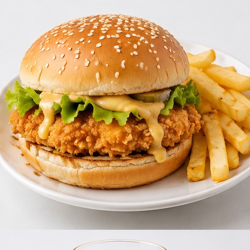 Crumbled Chicken Burger