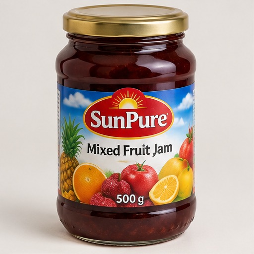 SUN PURE MIXED FRUIT JAM 500G