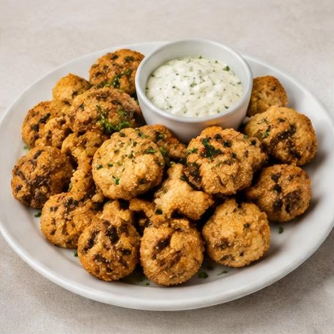 Crumbed Mushrooms