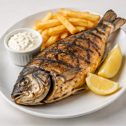 Grilled Bream & Chips