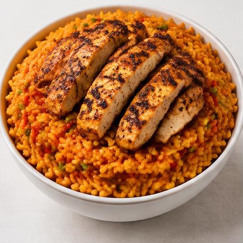 Chicken Strips & Spicy Rice