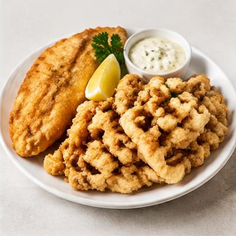 Hake & Calamari Strips