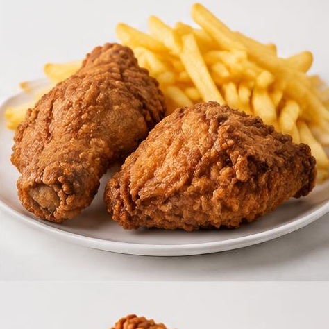 2 Piece  with Large Chips