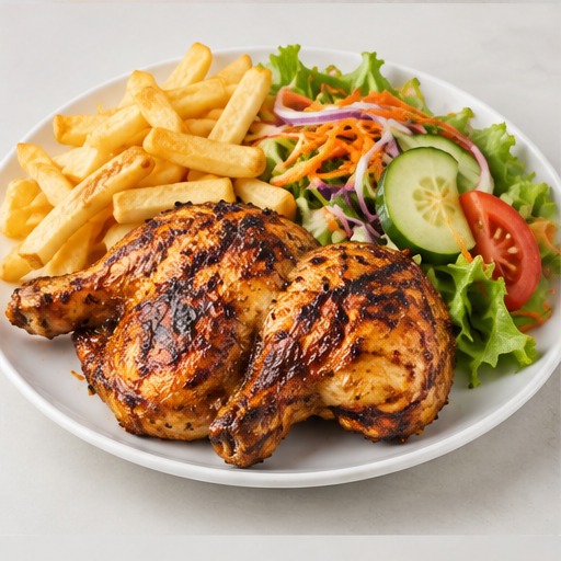 Chicken, Chips & Salad