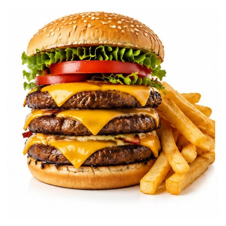 Mighty King Steer Burger + Chips
