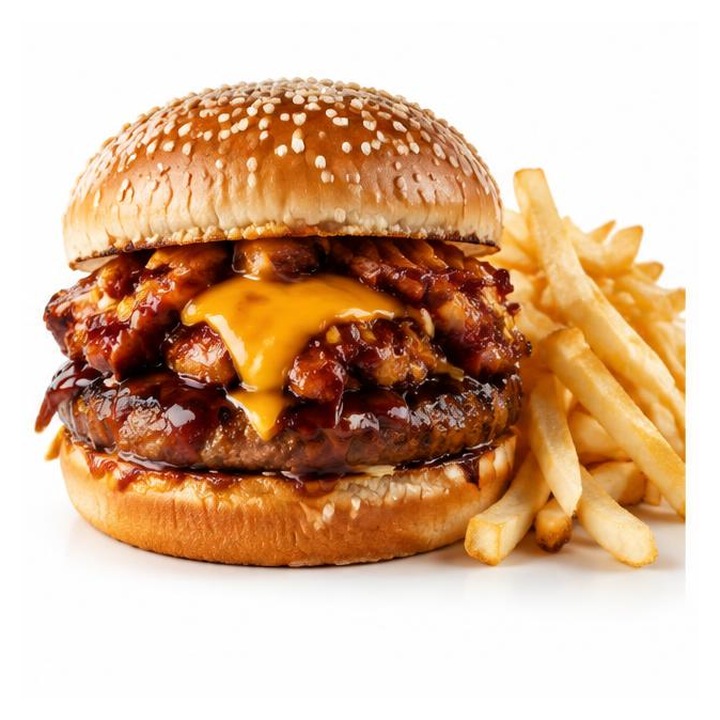 Ribster Cheese Burger + Chips