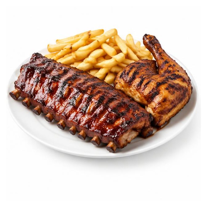 Single Pork Rack & Quarter Chicken