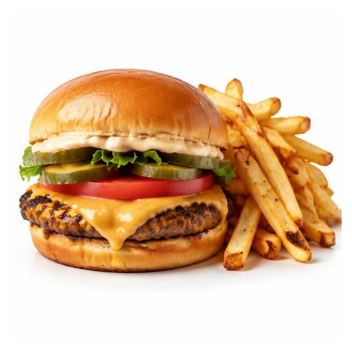 Phanda Cheese Burger + Chips
