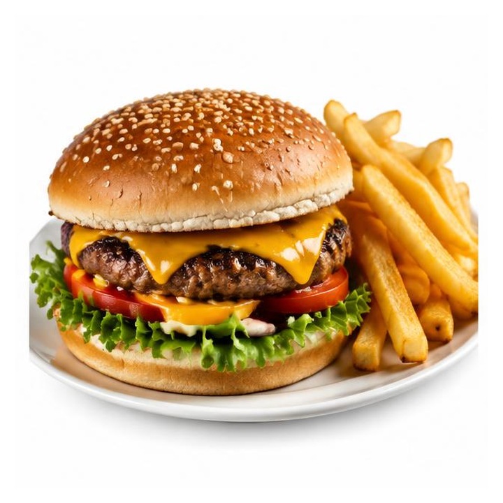Cheese Burger + Chips