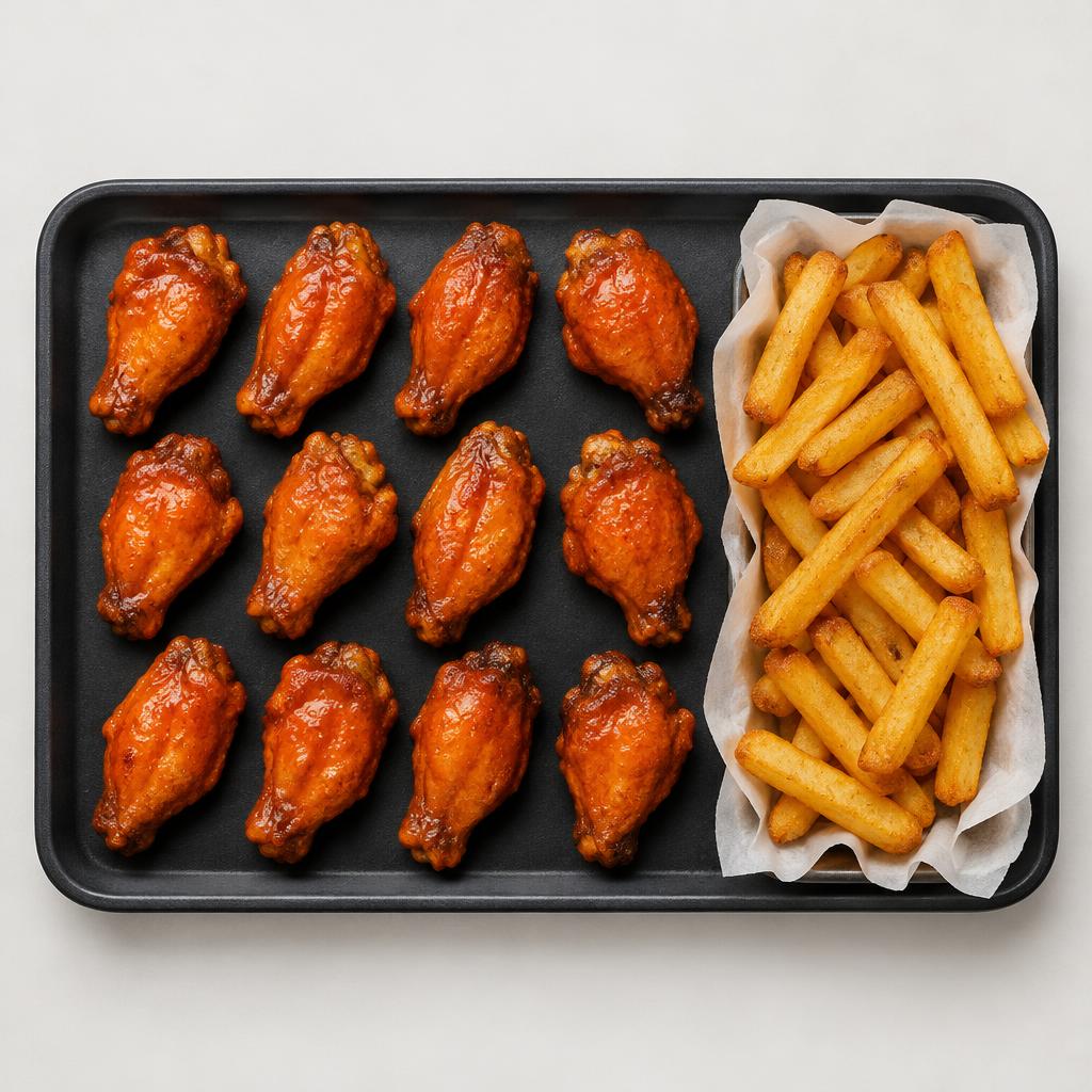 12 Wings & Fries